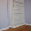 Bamboo Floor & Built-In Bookcase